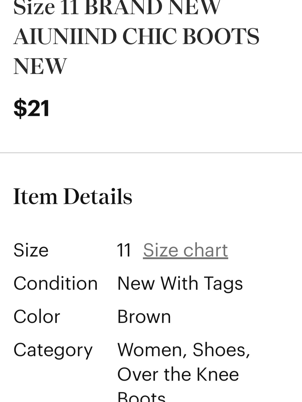 Classic Over-the-Knee Brown Leather Boots with Sculpted Heel - Picture 2 of 2
